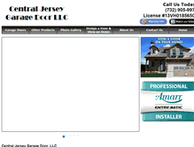 Tablet Screenshot of centraljerseygaragedoor.com